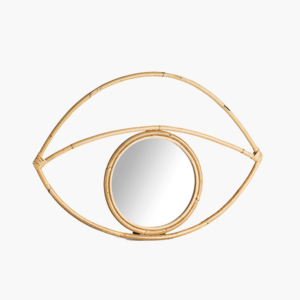 Wandspiegel <br />aus Rattan